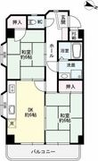 神戸市灘区上河原通3丁目の間取図