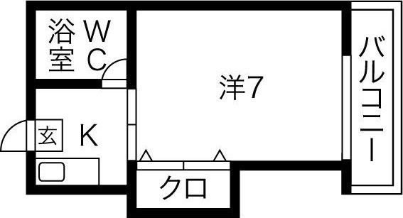 拡大写真:神戸市灘区篠原中町4丁目 1階106の間取り