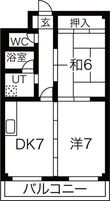 神戸市灘区都通5丁目の間取図