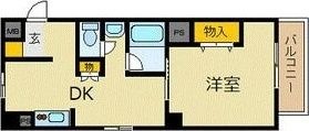 拡大写真:神戸市灘区水道筋5丁目 6階603の間取り