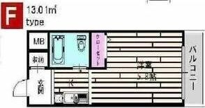 拡大写真:神戸市東灘区御影本町6丁目 4階404の間取り