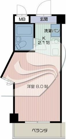拡大写真:神戸市東灘区御影1丁目 2階206の間取り