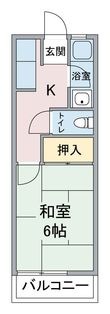 美芳ハイツの間取図