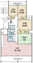 ヴァンヴェール平和ヶ丘の間取図