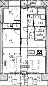 拡大写真:さくらHills ROKUBAN Platinum Residence 12階1202の間取り