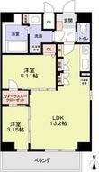 クレストタワー栄の間取図