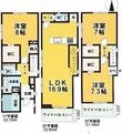 生駒町貸家の間取図