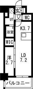 写真:メイクスアート名駅南Ⅳ 2階206の間取図