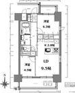S-RESIDENCE亀島駅前blaze(ブレイズ)の間取図