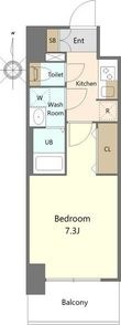 S-RESIDENCE亀島駅前ascent(アセント)の間取図