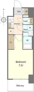 S-RESIDENCE亀島駅前ascent(アセント)の間取図