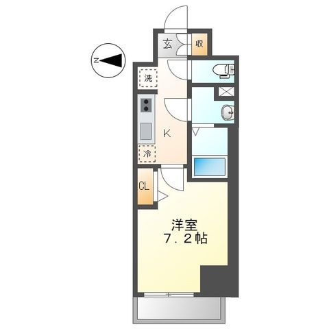 拡大写真:プレサンス久屋大通公園セラフィ 11階306の間取り