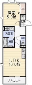 ベルメゾンⅢの間取図