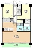 ヒルザコートⅡの間取図