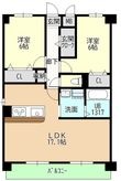 ヒルザコートⅡの間取図