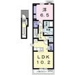 ハーモニー Mの間取図