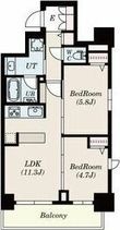S-RESIDENCE葵Ⅱの間取図