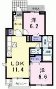 グランソレイユの間取図