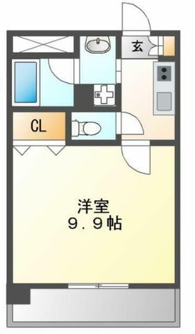 拡大写真:Cherry Suite 2階202の間取り