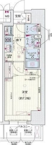 拡大写真:プレサンス久屋大通公園セラフィ 9階906の間取り