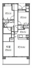 アソシエール溝の口の間取図