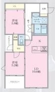 The MANOR KYODOの間取図