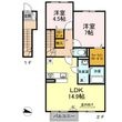 写真：フォンテーヌ金倉　C棟2階の間取図