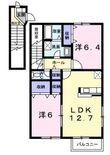 写真：メゾン　グレイスフル　Ａ2階の間取図