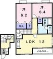 パレス・ニュールミネⅡ Aの間取図