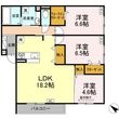 D-residenceK沖野上の間取図