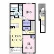 ルミエール・シエルⅡの間取図