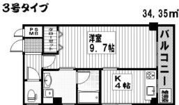 拡大写真:アルファKⅡ 2階403の間取り