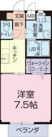 クレアK&Kの間取図