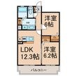 FRESCO SECOND(東棟)の間取図