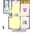 グレイス Bの間取図