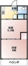 花ノ木アパートの間取図
