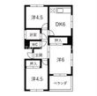 ホワイトコート米津の間取図