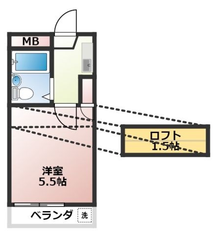 拡大写真:デセオ笠寺 1階101の間取り