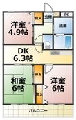 トリーハイツ西端の間取図