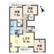 フレオベージの間取図