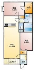 Jouer La ChouChou（ジュールラシュシュ）の間取図