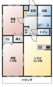Granito 伊代の間取図