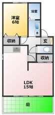 ラ・ヴェルディ D棟の間取図