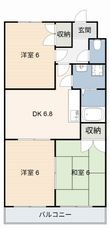 クレールナガタの間取図
