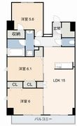 プロシード新安城の間取図
