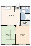 クレセント東栄Ⅱの間取図