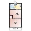 写真:花ノ木アパート 2階Cの間取図
