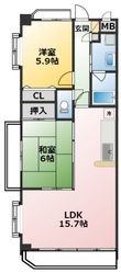 サンタスクエア東新の間取図