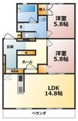 シャトー清城の間取図