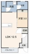 アネックス豊Ⅲの間取図